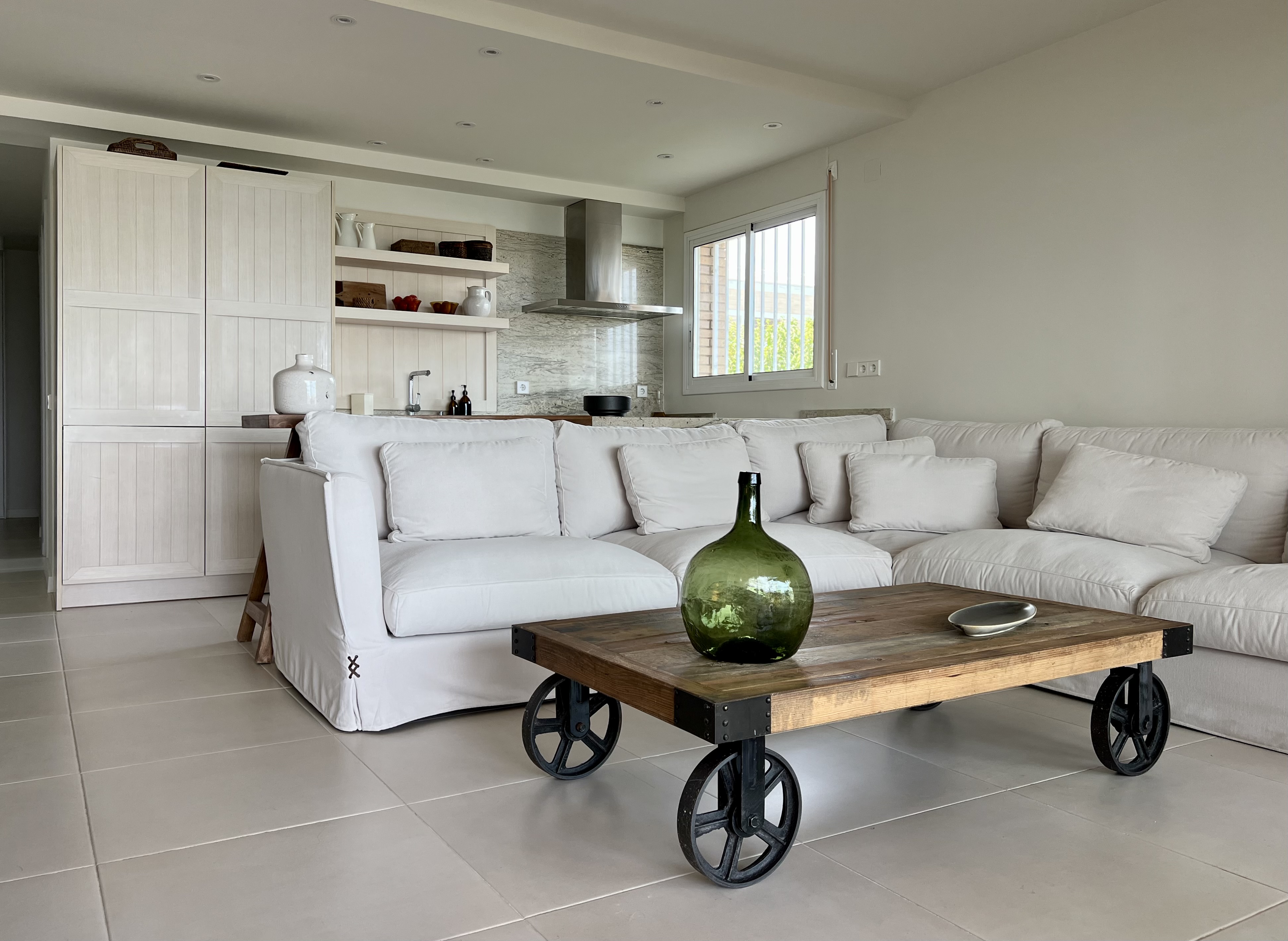 Reforma apartament Cambrils - detall materials naturals